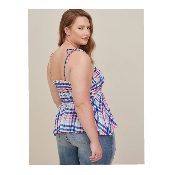 Torrid Peplum Smocked Bodice Cami - Picture 9 of 10